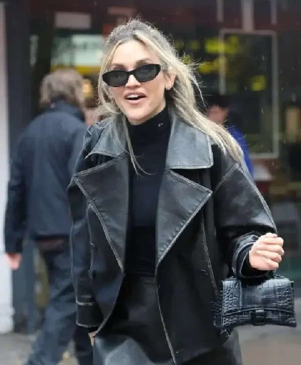 Ashley Roberts London Leather Jacket front