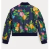 Australian Open Floral Baseball 2026 Bomber Jacket back