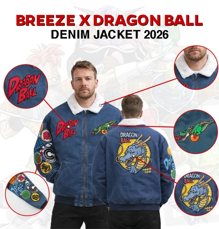 BREEZE x Dragon Ball Denim Jacket 2026 Infograpnic