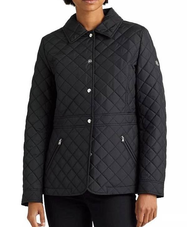 Baked with Love Holiday 2025 Rosa Black Quilted Coat front