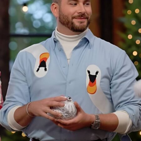 Baked with Love Holiday 2025 Vaughn Vreeland Swan Printed Shirt
