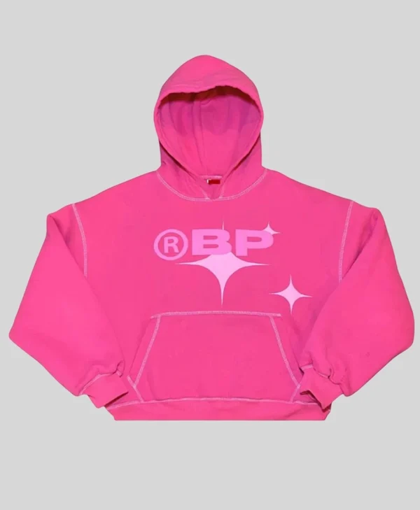 Barajas Project Double Layered Pink Hoodie front