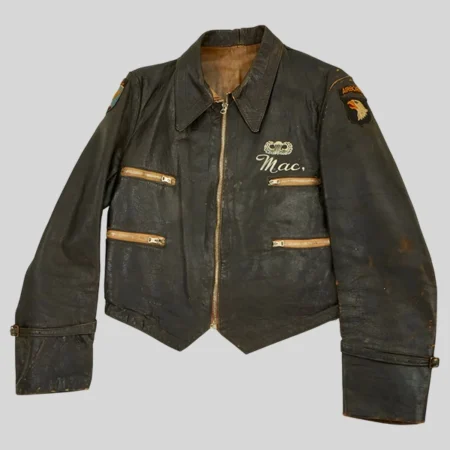 Bastogne Airborne Leather Jacket