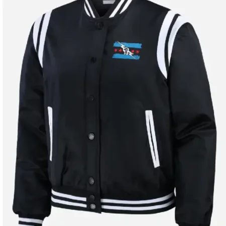 Black Erin Andrews CM Punk 2026 Bomber Jacket front