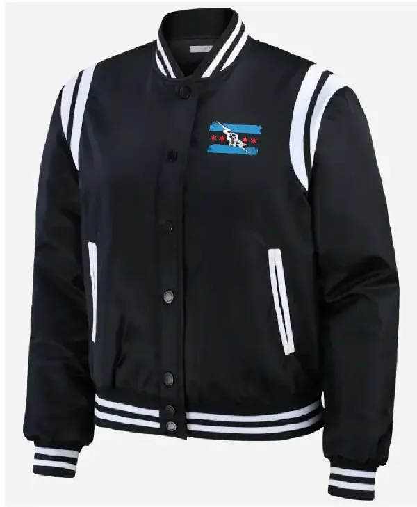 Black Erin Andrews CM Punk 2026 Bomber Jacket front