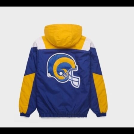 Blue Yellow Los Angeles Rems Pullover Hoodie