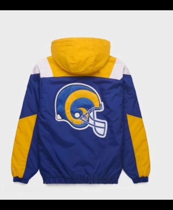 Blue Yellow Los Angeles Rems Pullover Hoodie