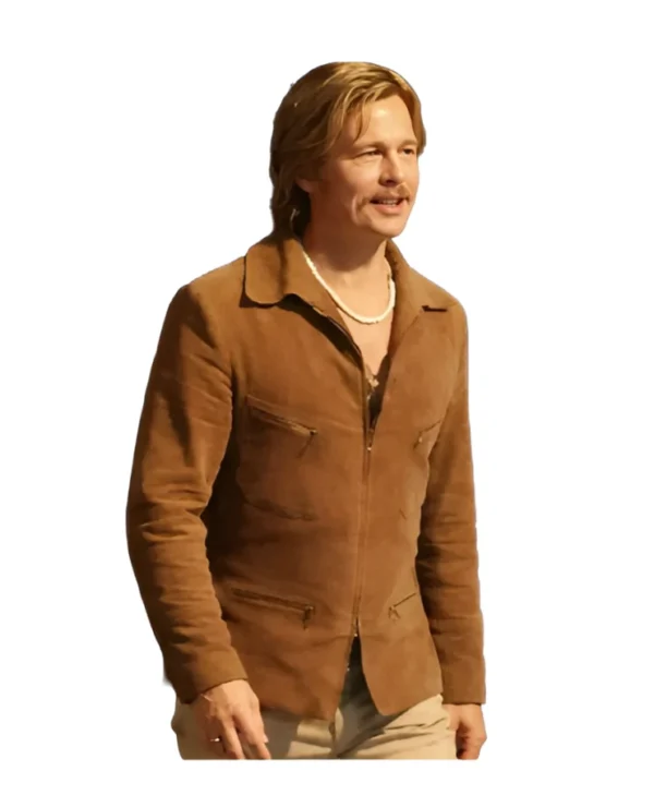 Brad Pitt The Adventures of Cliff Booth Suede Jacket