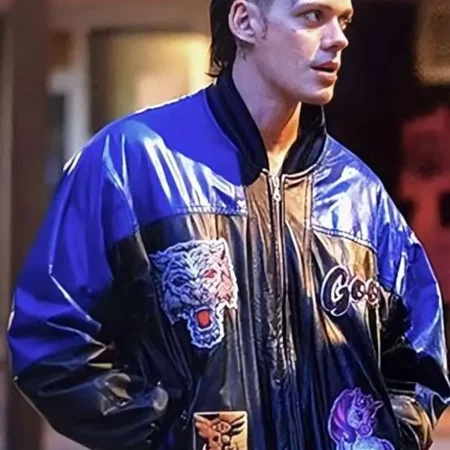 Buy Bill Skarsgård The Crow 2024 Bomber Jacket