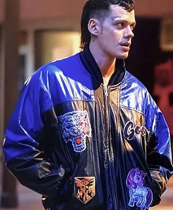 Buy Bill Skarsgård The Crow 2024 Bomber Jacket