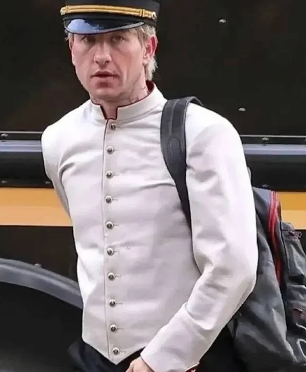 Buy Crime 101 2026 Barry Keoghan White Jacket