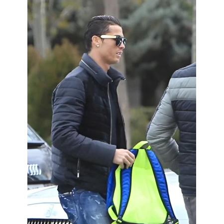 Buy Cristiano Ronaldo Black Puffer Jacket