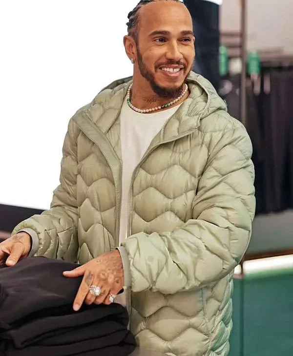 Buy Lewis Hamilton Quilted Puffer Jacket
