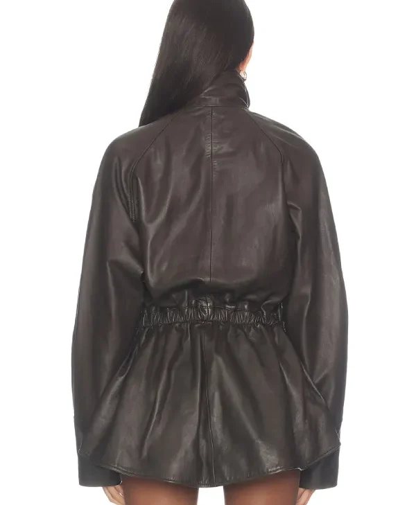 Buy Mendoza Oversized Leather Jacket