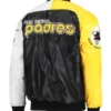 Buy San Diego Padres Brown and Gold Satin Varsity Jacket