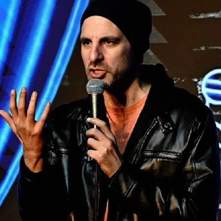 Buy The Ice House Comedy Club Brian Monarch Black Leather Jacket