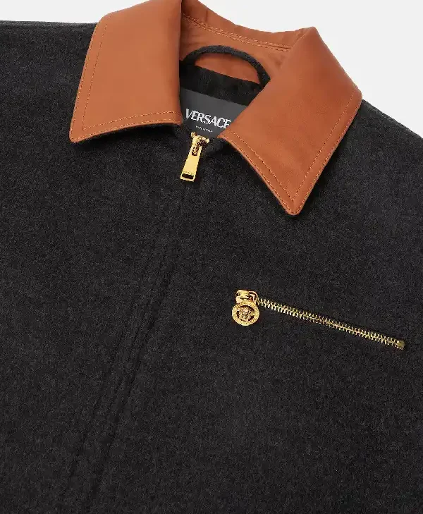 Buy Versace Wool Blouson Jacket