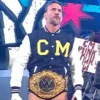 CM Punk Steiner Bros Varsity Jacket front closure