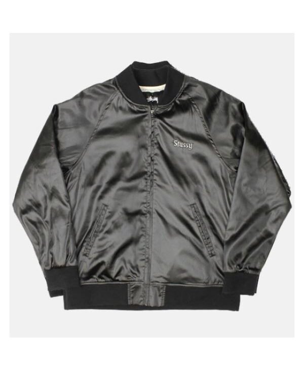 California Black Embroidered Jacket front