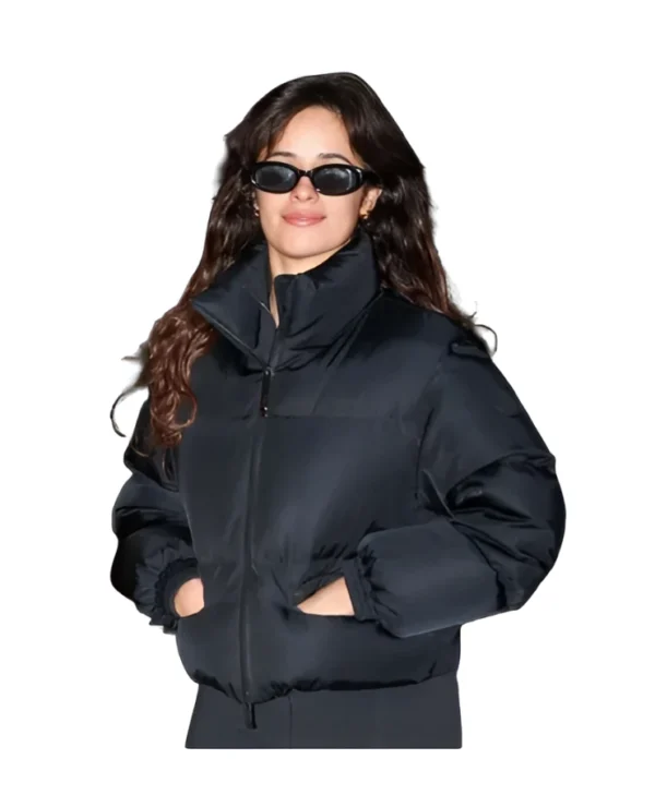 Camila Cabello Black Puffer Jacket