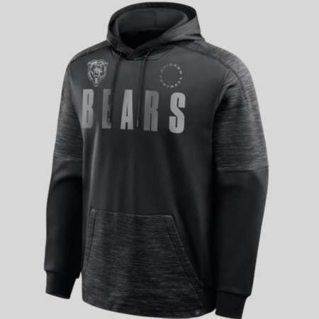 Chicago Bears Black Chip Shot Hoodie front