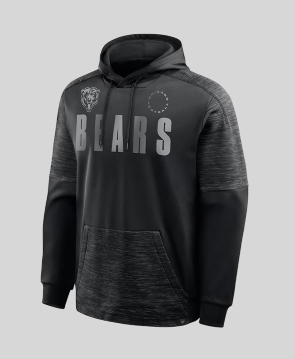 Chicago Bears Black Chip Shot Hoodie front