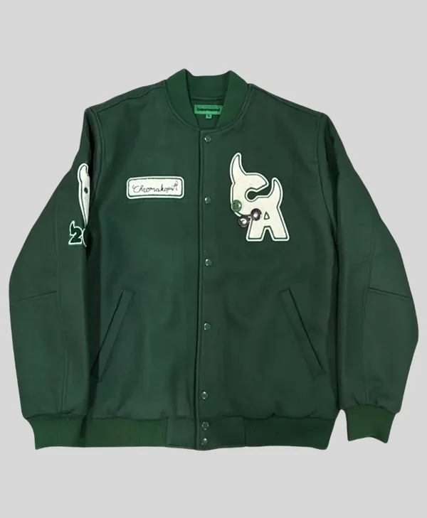 Chromakopia Tour Varsity Jacket green