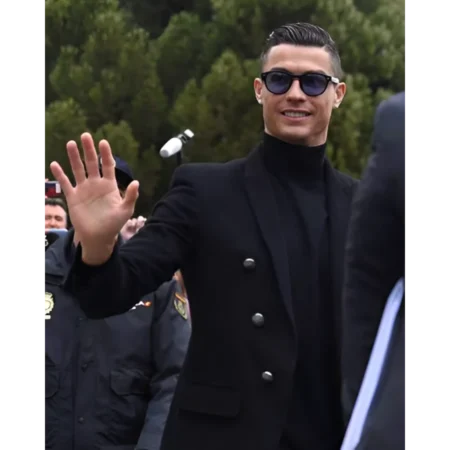 Cristiano Ronaldo 2026 Black Wool Blazer