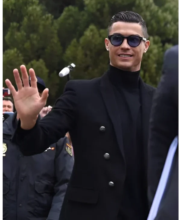 Cristiano Ronaldo 2026 Black Wool Blazer
