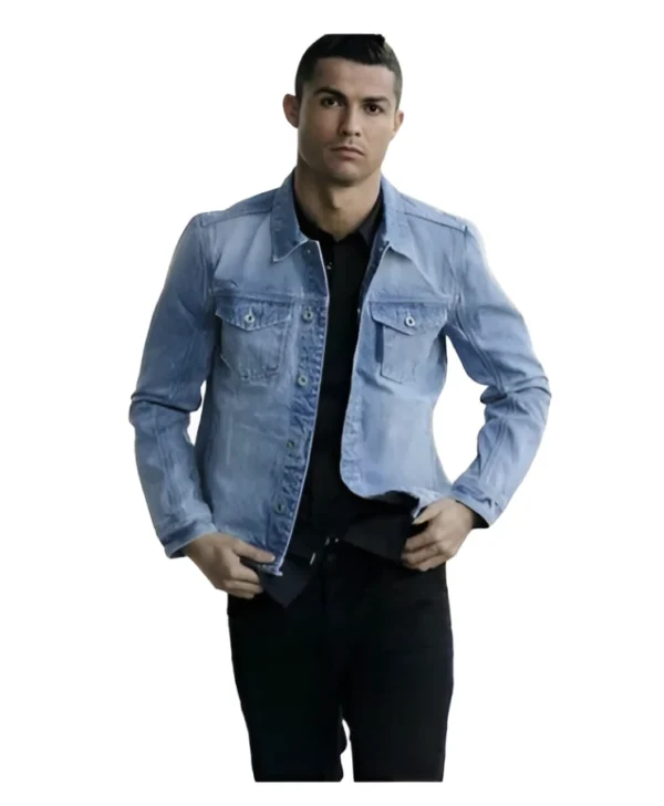Cristiano Ronaldo Blue Denim Jacket