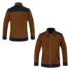 Cristiano Ronaldo Brown 2026 Suede Jacket back