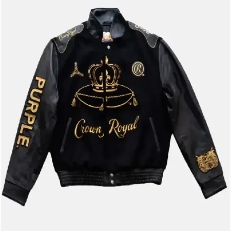 Crown Royal x Purple Brand Varsity Jacket