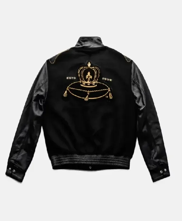 Crown Royal x Purple Brand Varsity Jacket back