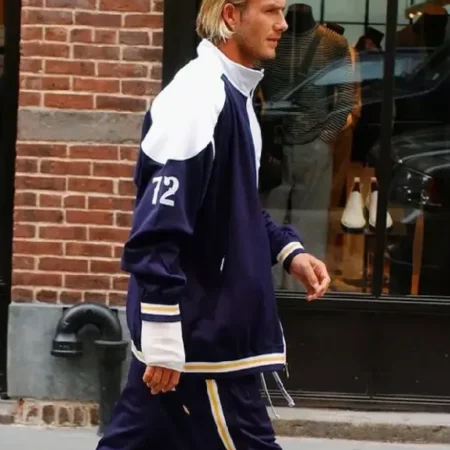 David Beckham Blue Tracksuit front