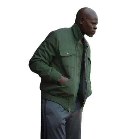Djimon Hounsou Twisted Casual Green Jacket