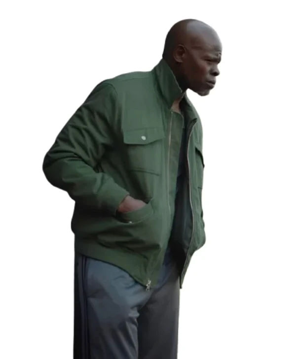 Djimon Hounsou Twisted Casual Green Jacket