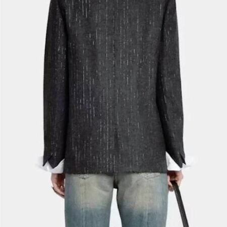 Drew Barrymore Show 2026 Kelli Giddish Metallic Stripes Blazer back