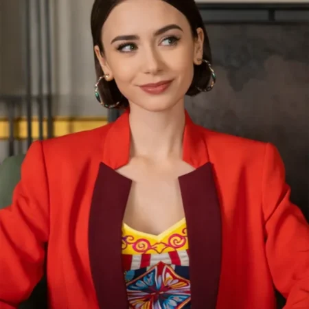 Emily in Paris S05 Lily Collins Red Blazer