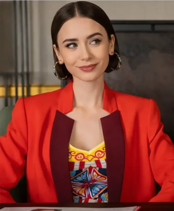 Emily in Paris S05 Lily Collins Red Blazer