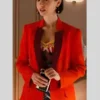 Emily in Paris S05 Lily Collins Red Blazer Shop Now
