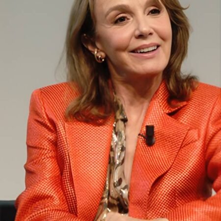 Emily in Paris S5 Sylvie Grateau Orange Textured Blazer