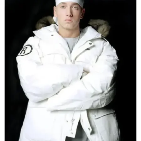 Eminem White Puffer Jacket