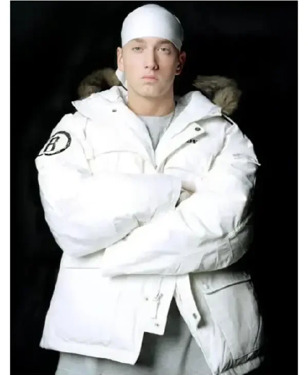 Eminem White Puffer Jacket