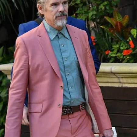 Ethan Hawke LA Pink Suit
