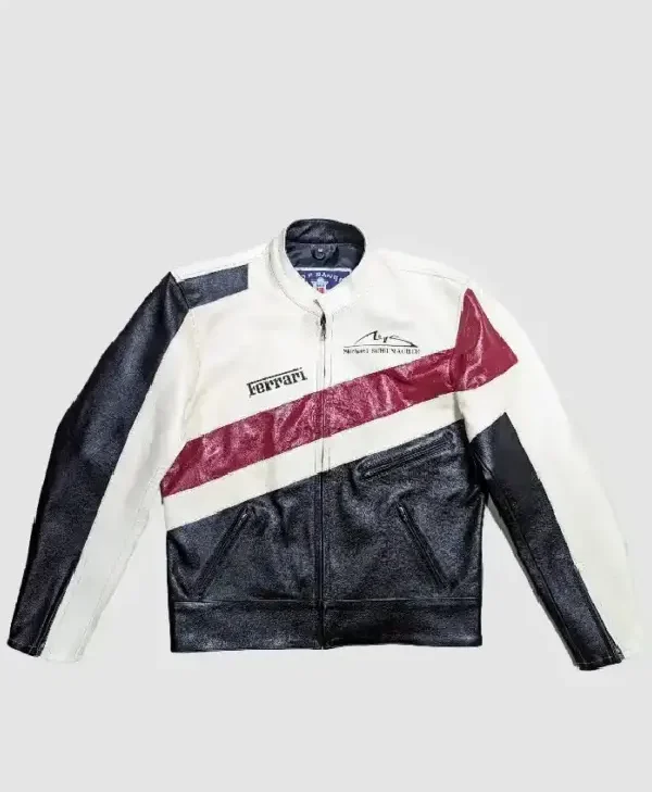 F1 Ferrari Vintage Streetwear Leather Jacket