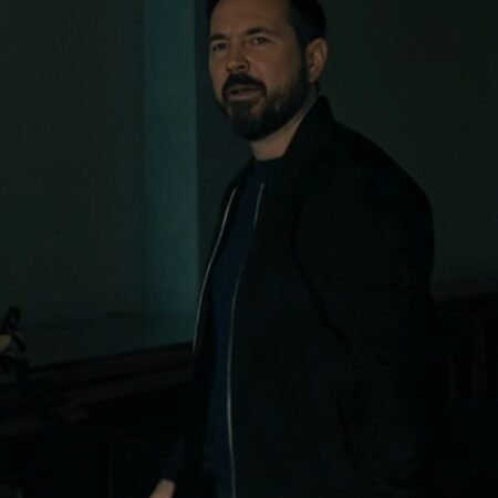 Fear Martin Compston Black Bomber Jacket For Sale