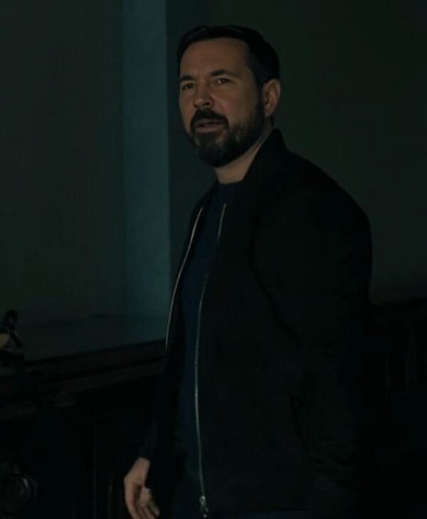 Fear Martin Compston Black Bomber Jacket For Sale