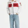 Ferrari F1 Vintage Racing White Jacket front