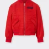 Ferrari Red Technical Bomber Jacket