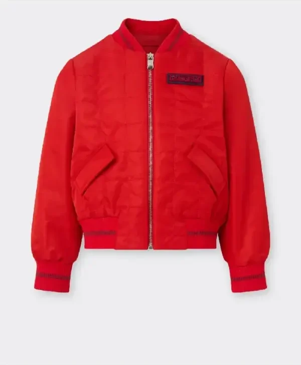 Ferrari Red Technical Bomber Jacket